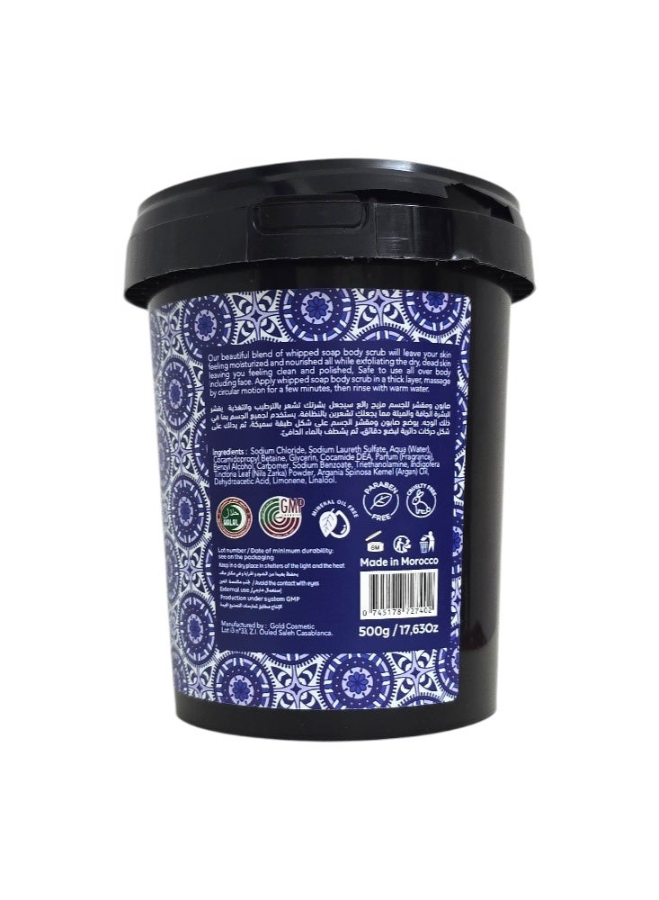 PASTEEL Whipped Soap Body  Scrub Argan Oil & Nila Zarka 500g - Image 2